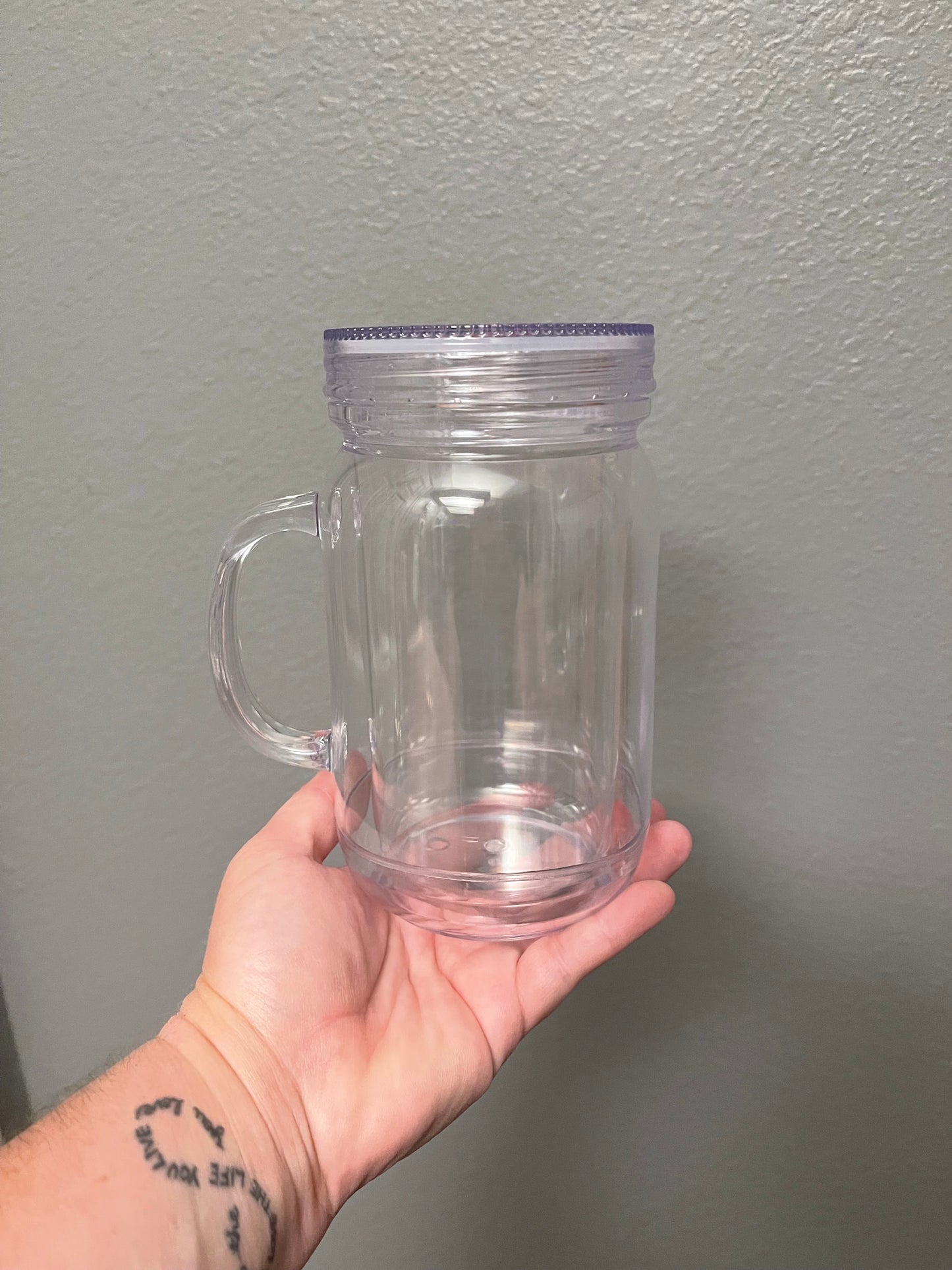 20oz Acrylic Mason Jar Cups