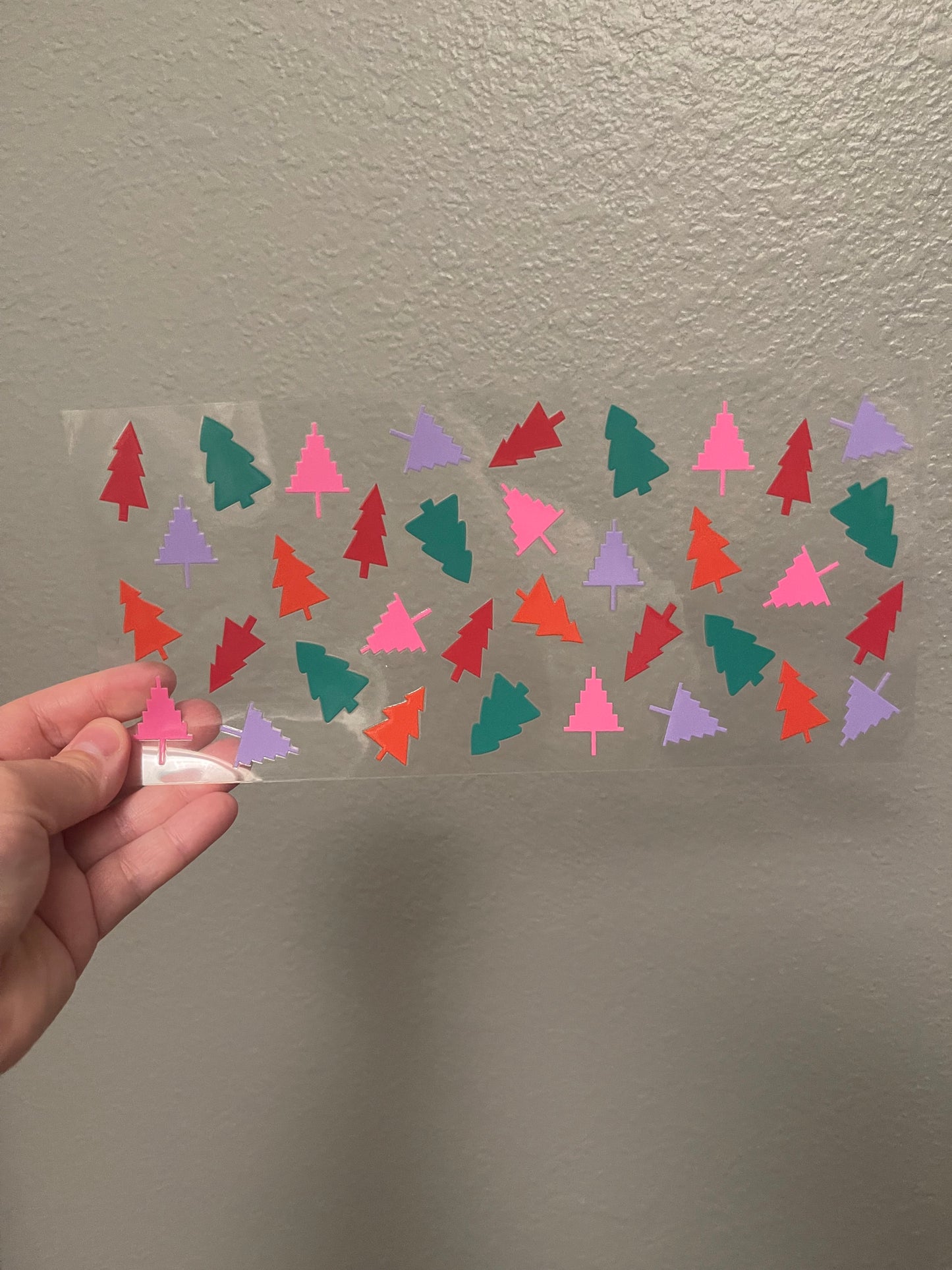 Colorful Christmas Trees