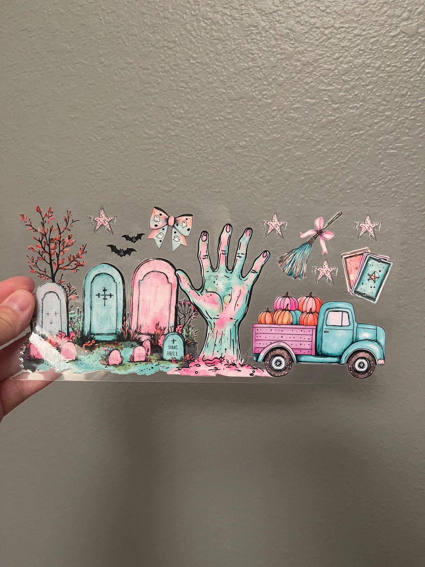Pink/Teal Halloween