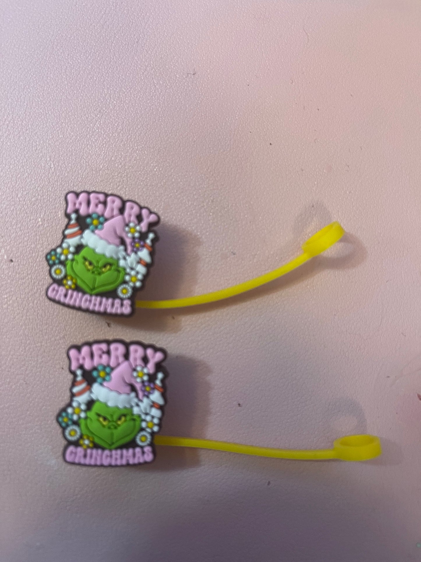Merry Grinchmas Straw Topper
