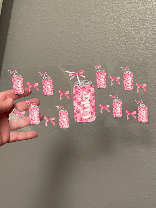Diet Coke Pink w/Bows