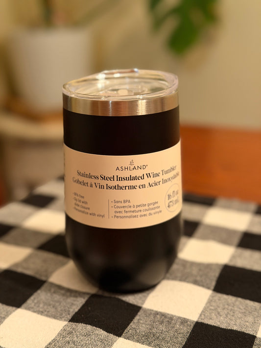16oz Stainless Steel Wine Tumbler