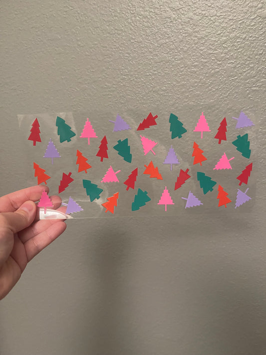 Colorful Christmas Trees