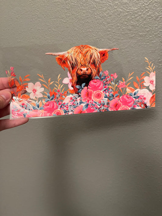 Hyland Cow Pink Floral