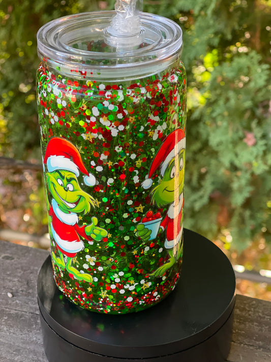 Premade 16oz Acrylic - Glitter Drip