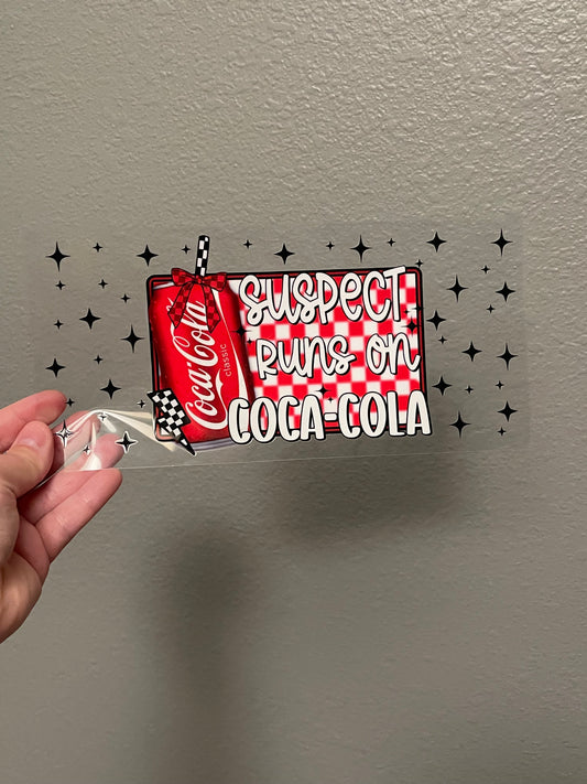 Suspect runs on Coca Cola